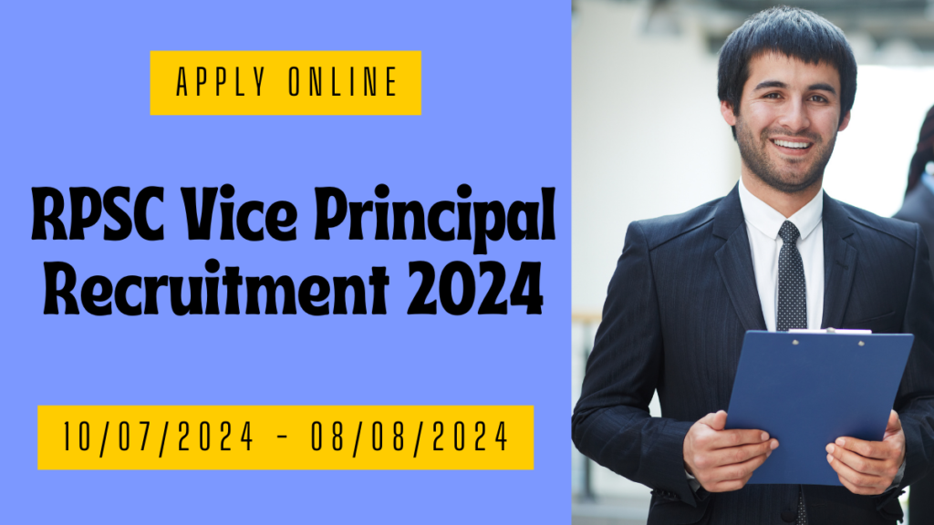 RPSC Vice Principal Recruitment 2024
