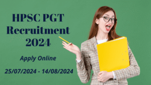 HPSC PGT Recruitment 2024