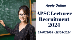 APSC Lecturer Recruitment 2024