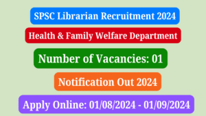 SPSC Librarian Recruitment 2024