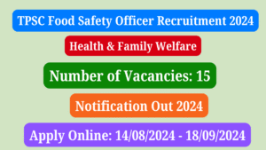 TPSC Food Safety Officer Recruitment 2024