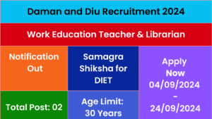 Daman and Diu Recruitment 2024