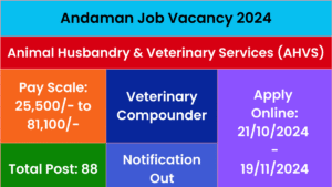 Andaman Job Vacancy 2024