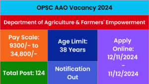 OPSC AAO Vacancy 2024