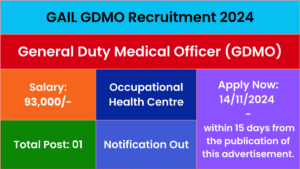 GDMO Recruitment 2024