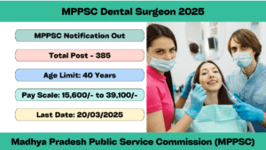 MPPSC Dental Surgeon 2025