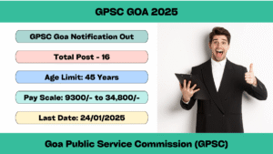 GPSC GOA 2025