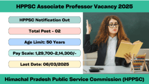 HPPSC Associate Professor Vacancy 2025