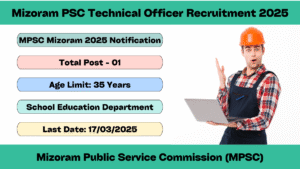 MPSC Mizoram 2025