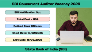 SBI Concurrent Auditor Vacancy