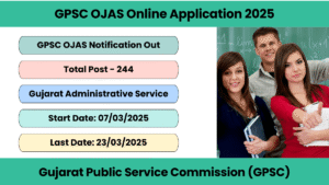 GPSC OJAS Online Application