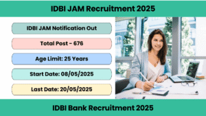 IDBI JAM Recruitment 2025