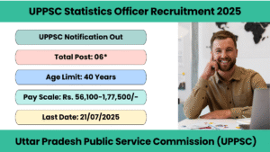 UPPSC Statistics Officer Recruitment 2025