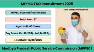 MPPSC FSO Recruitment 2025