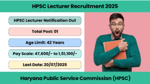 HPSC Lecturer Recruitment 2025