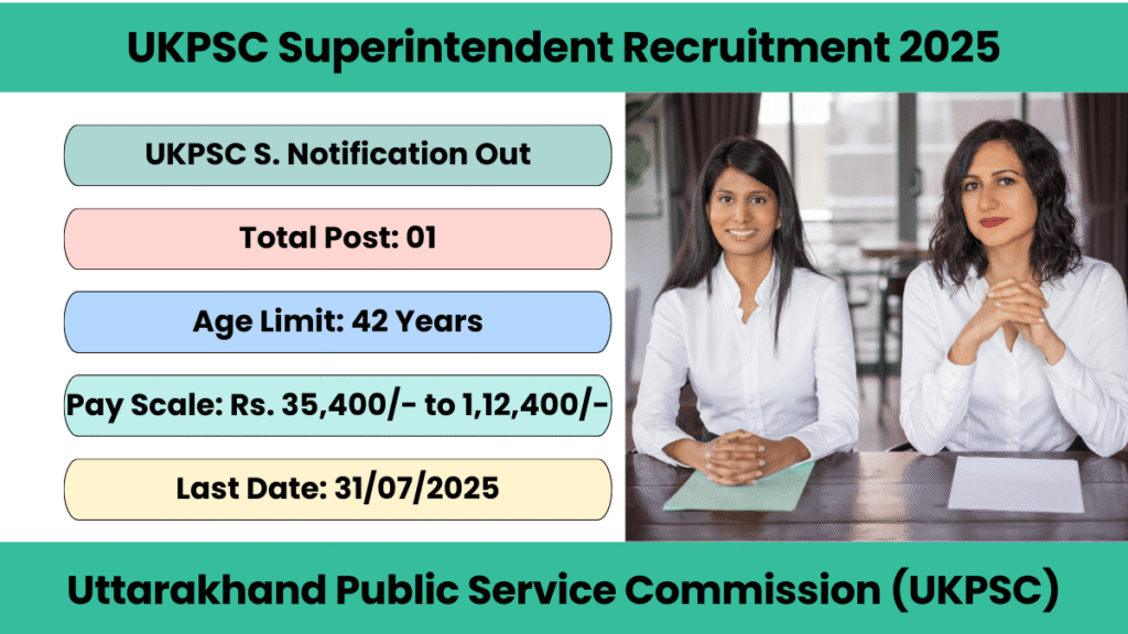 UKPSC Superintendent Recruitment 2025