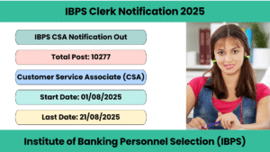 IBPS Clerk Notification 2025