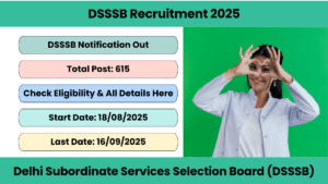 DSSSB Recruitment 2025
