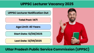 UPPSC Lecturer Vacancy 2025