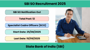 SBI SO Recruitment 2025