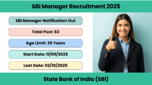 SBI Manager Recruitment 2025