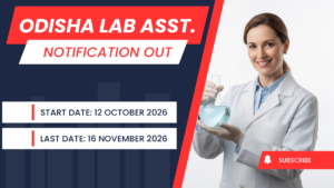 SSB Odisha Lab Assistant Recruitment 2026: Apply Online