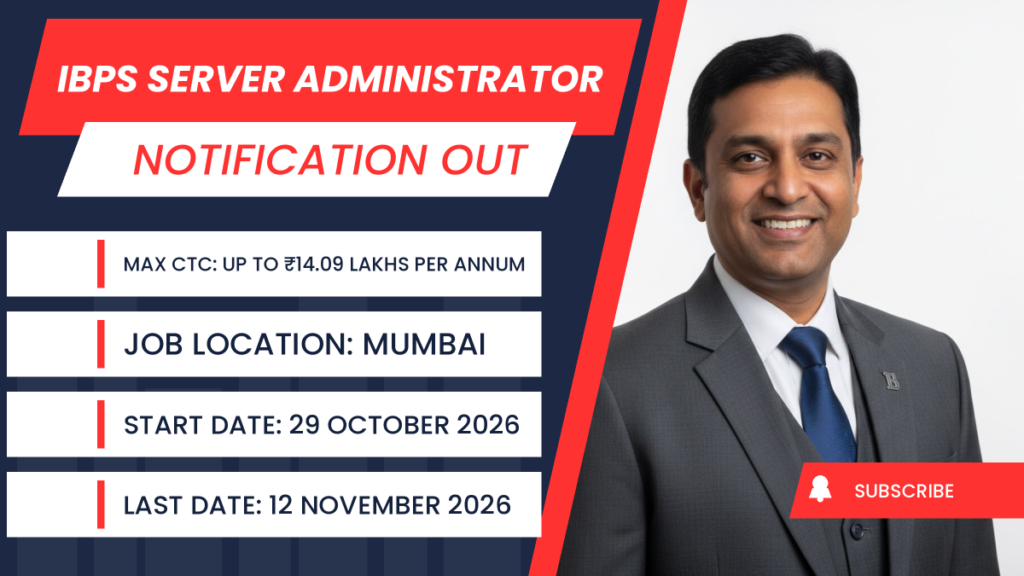 IBPS Server Administrator Recruitment 2026